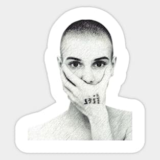 Sinead O'Connor Vintage Distressed Sticker